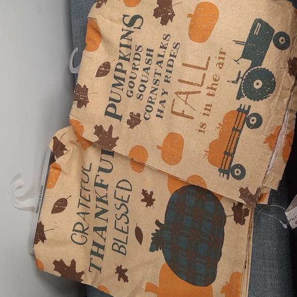 Towels Fall Autumn Harvest Kitchen Dish Towel Set Pumpkins Tractor Cotton Gift - Picture 1 of 11